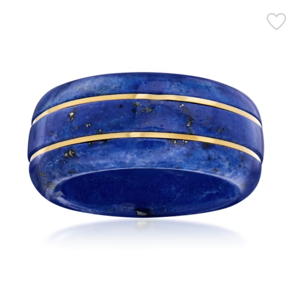 Ross + Simons Lapis Ring with 14kt Yellow Gold